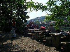 Rast am alten Kranen